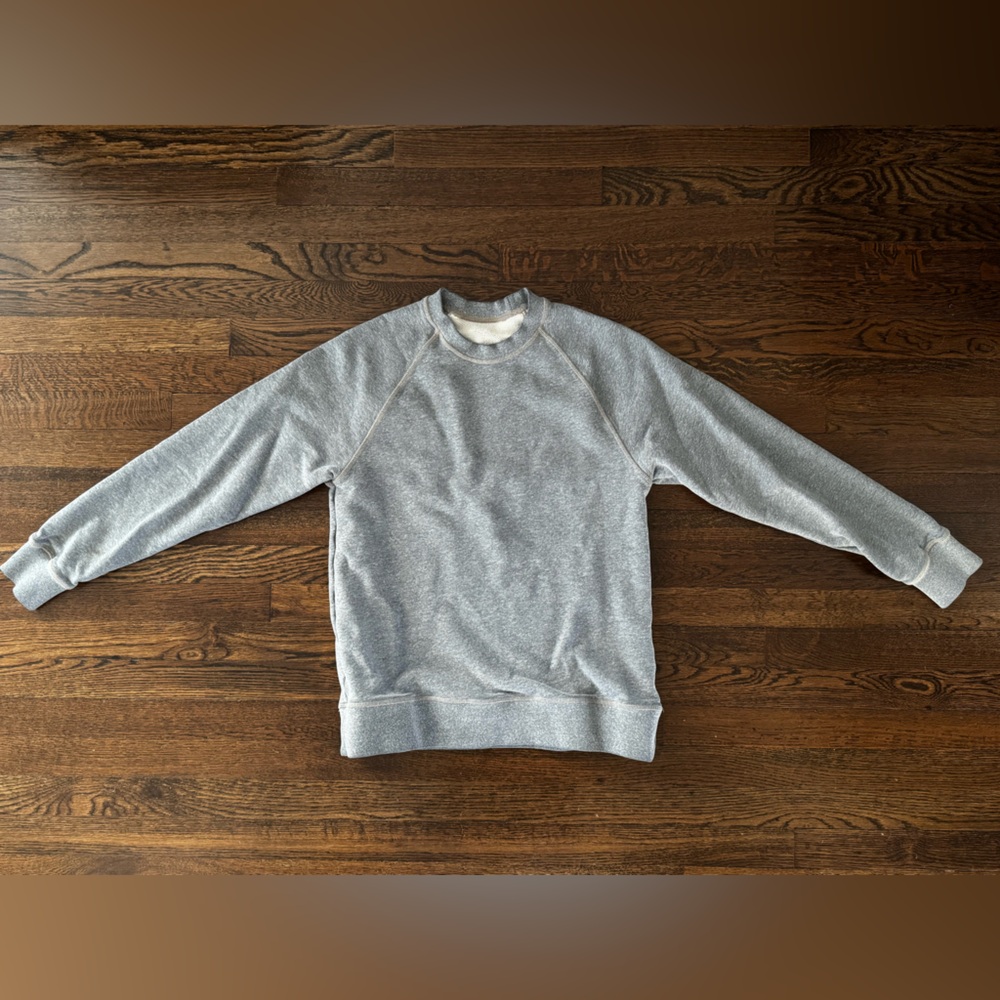 Flint & Tinder 10-yr Terry Crewneck | Heather | sz M | Made in US